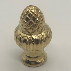 Lamp Filial acorn cap, gold tone new without tags
